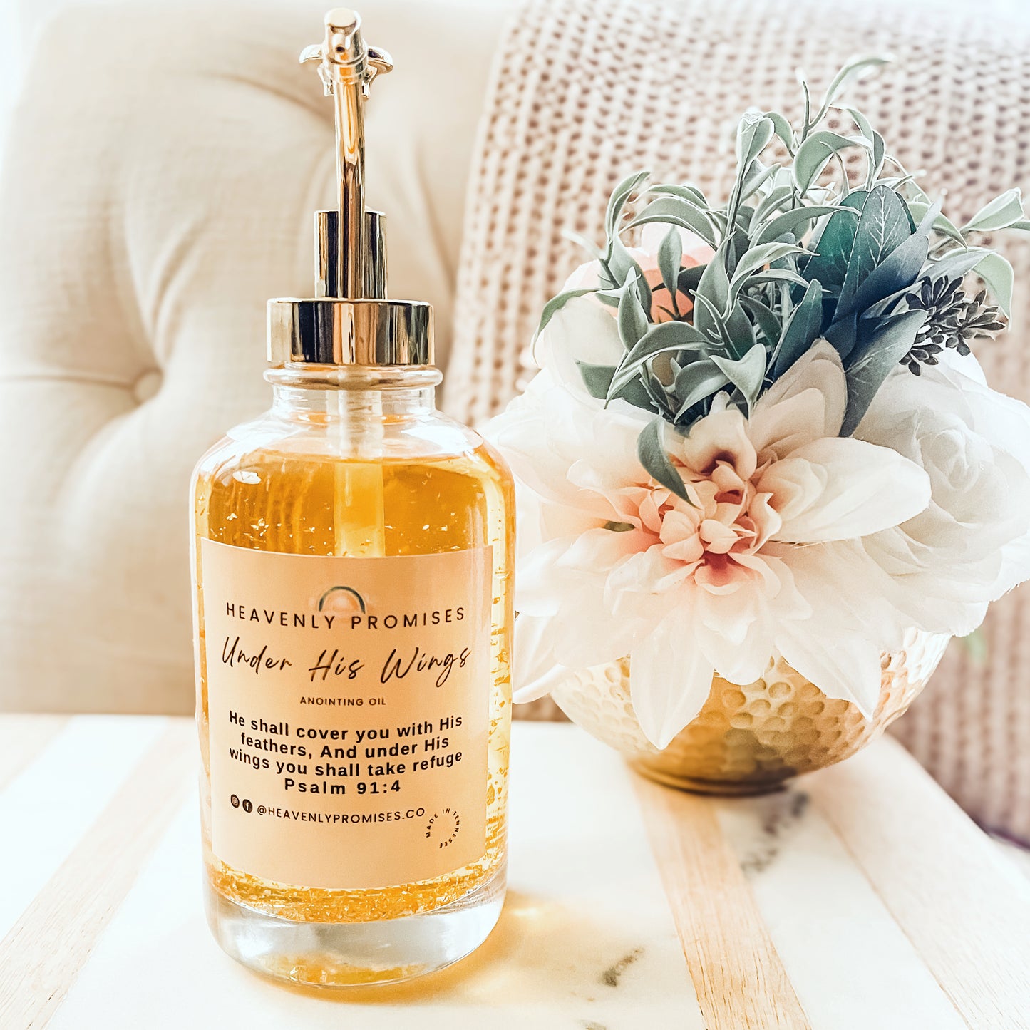 Anointing Oil in a 16.9oz Glass Dispenser Bottle